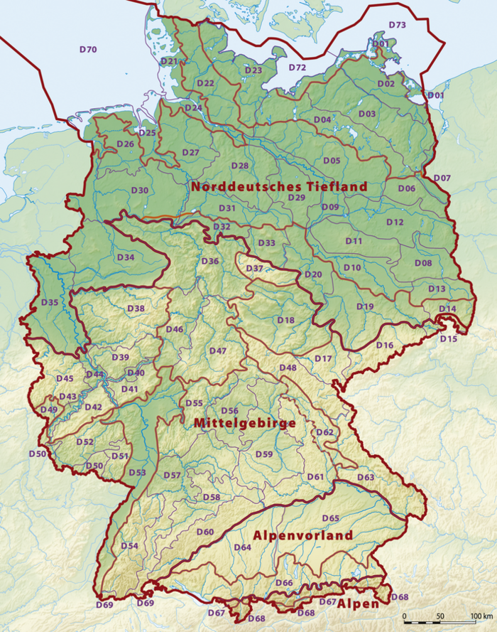 Naturräumliche Gliederung Deutschland