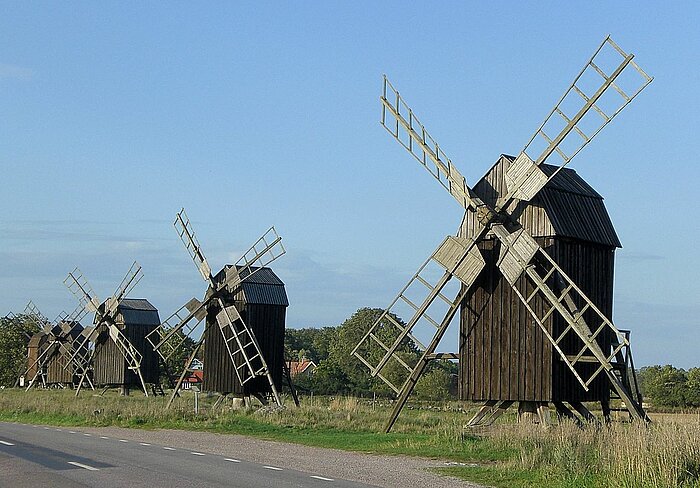 Windmühlen von Lerkaka auf Öland