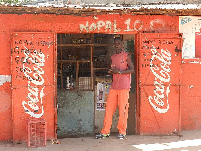 Getränkeverkäufer in Gambia