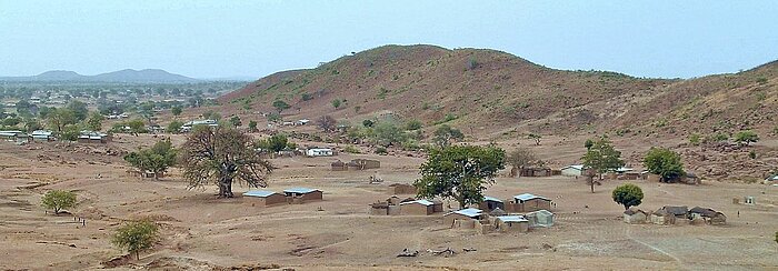 Landschaft bei Tongo im Nordosten Ghanas