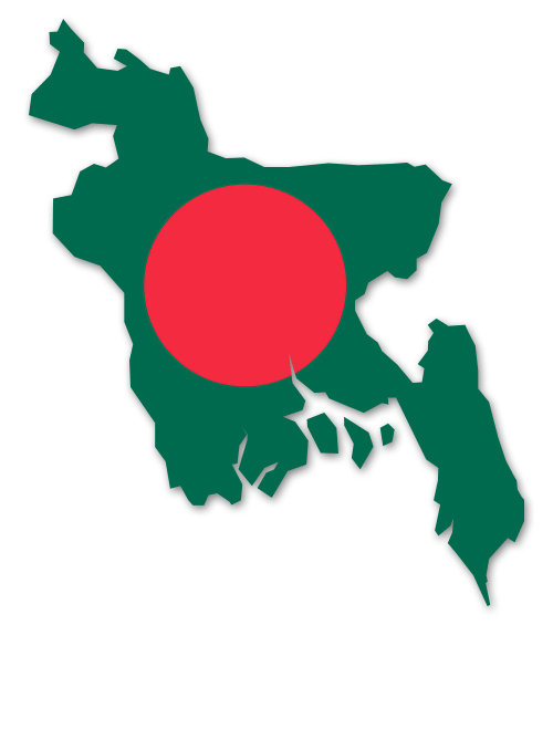 Bangladesch Umriss