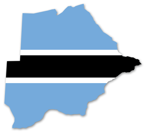Botswana Umriss