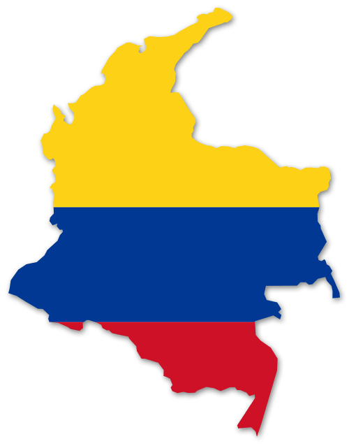 Kolumbien Umriss