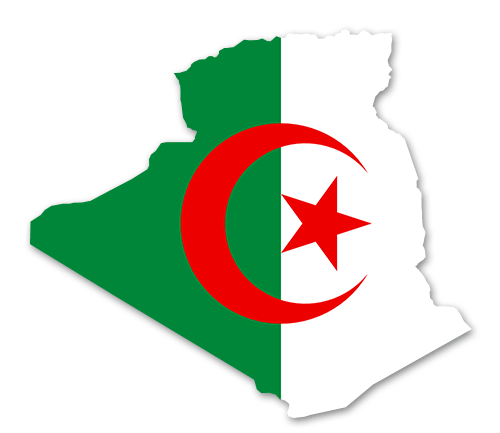 Algerien Umriss