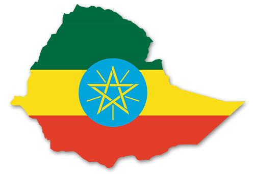 Äthiopien Umriss