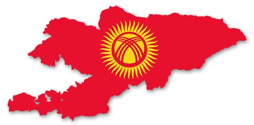Kirgisistan Umriss