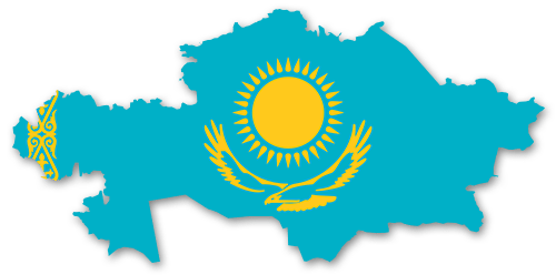 Kasachstan Umriss