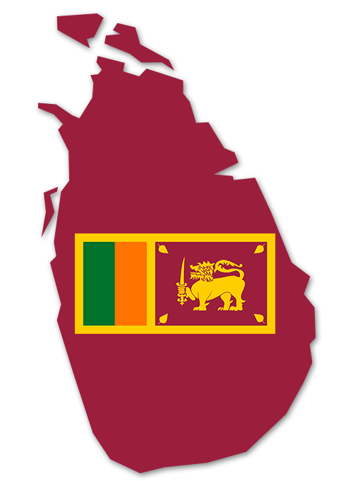 Sri Lanka Umriss
