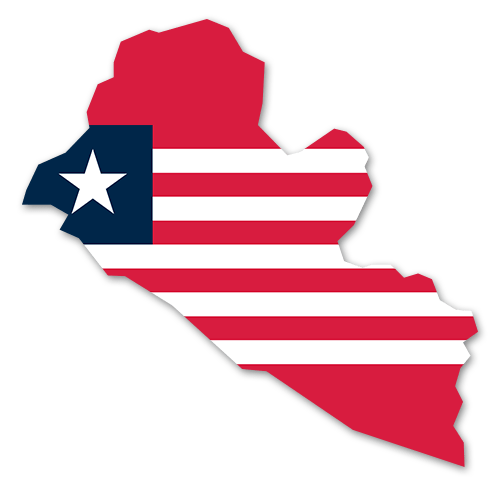 Liberia Umriss