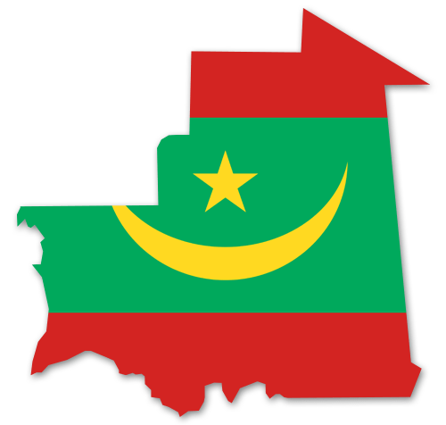 Mauretanien Umriss