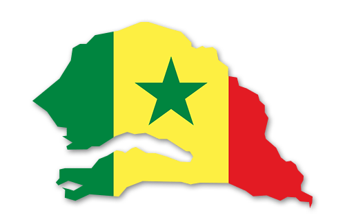 Senegal Umriss