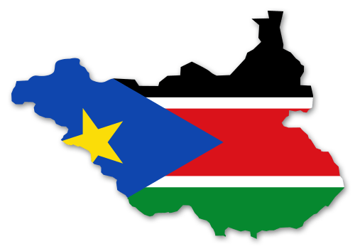 Südsudan Umriss