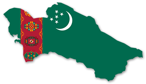 Turkmenistan Umriss
