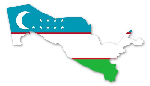 Usbekistan Umriss