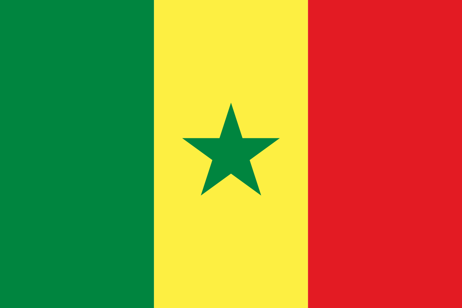 Senegals Flagge