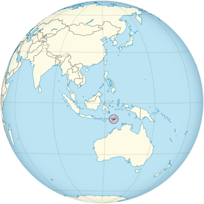 Osttimor auf Globus