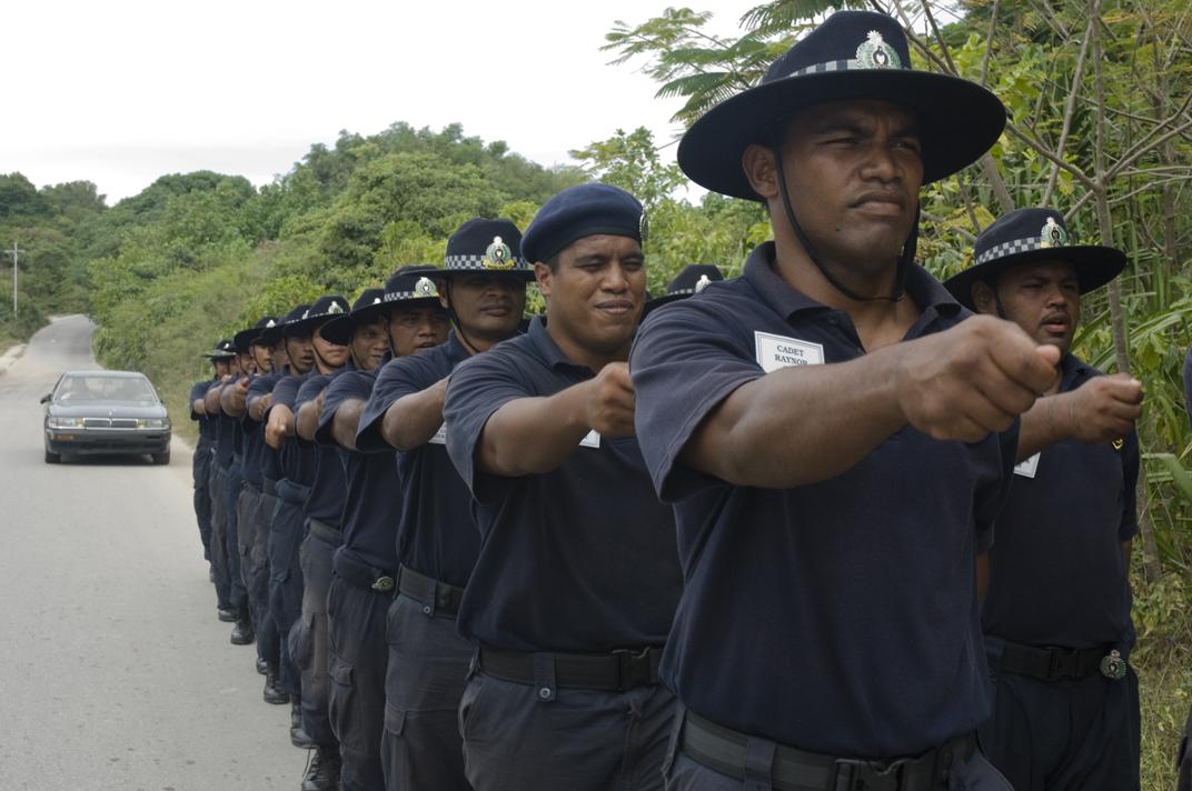 Polizisten aus Nauru